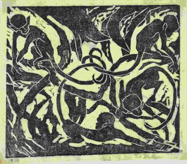 <p>Toni von Haken, Affentanz, 1919 © Sammlung Freese</p>